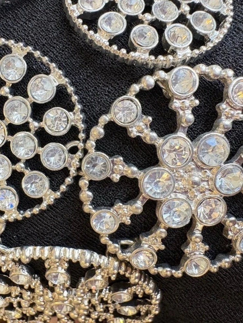 Mixed-Metal Rhinestone Statement Jewelry Set - Picture 7 of 7
